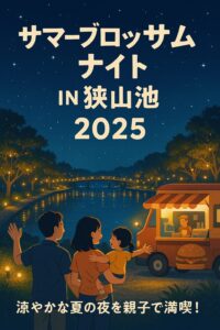 子どもと行く夏の夜遊び！「サマーブロッサムナイト in 狭山池」穴場＆撮影スポットも紹介