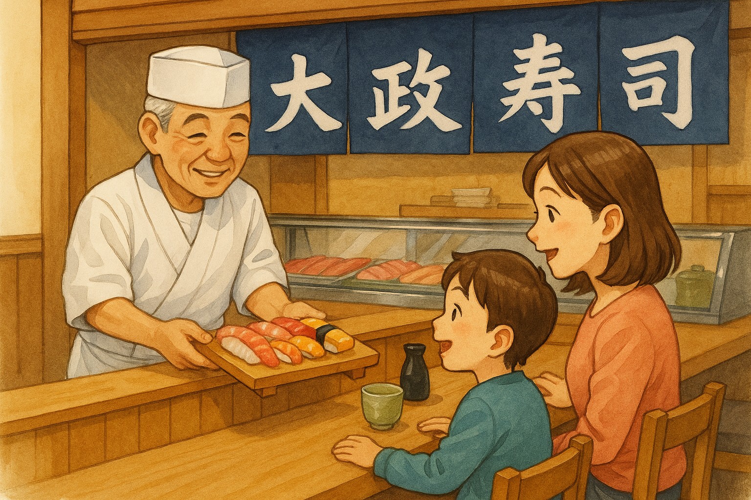 【富田林ランチ】親子で楽しむ大政寿司|地元民に愛される老舗の味