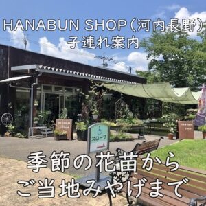 季節の花苗からご当地みやげまで｜HANABUN SHOP（河内長野）子連れ案内