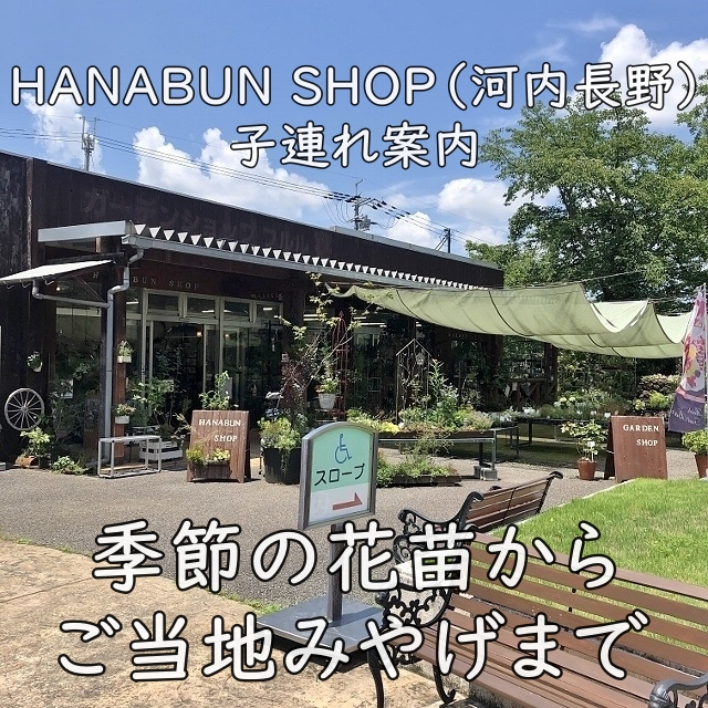 季節の花苗からご当地みやげまで｜HANABUN SHOP（河内長野）子連れ案内