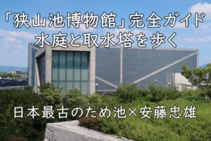 日本最古のため池×安藤忠雄。「狭山池博物館」完全ガイド—水庭と取水塔を歩く
