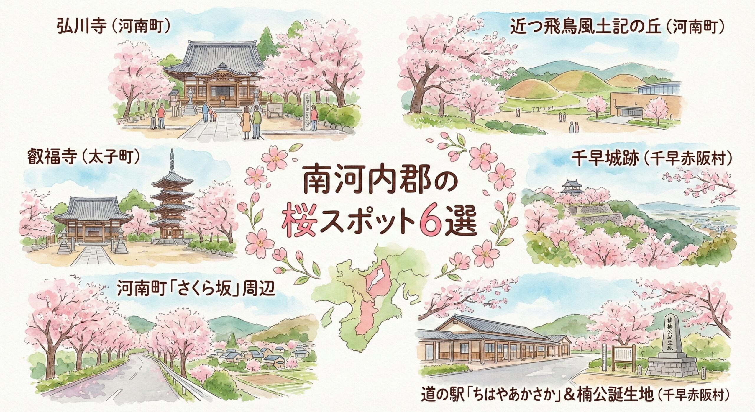【保存版】南河内郡の桜スポット6選｜河南町・太子町・千早赤阪村