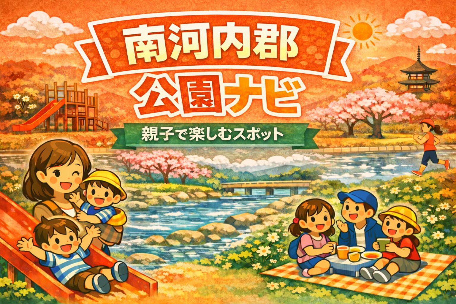 【南河内郡】太子・河南・千早赤阪の公園・遊び場ナビ｜古墳ピクニック・牧場・道の駅を網羅