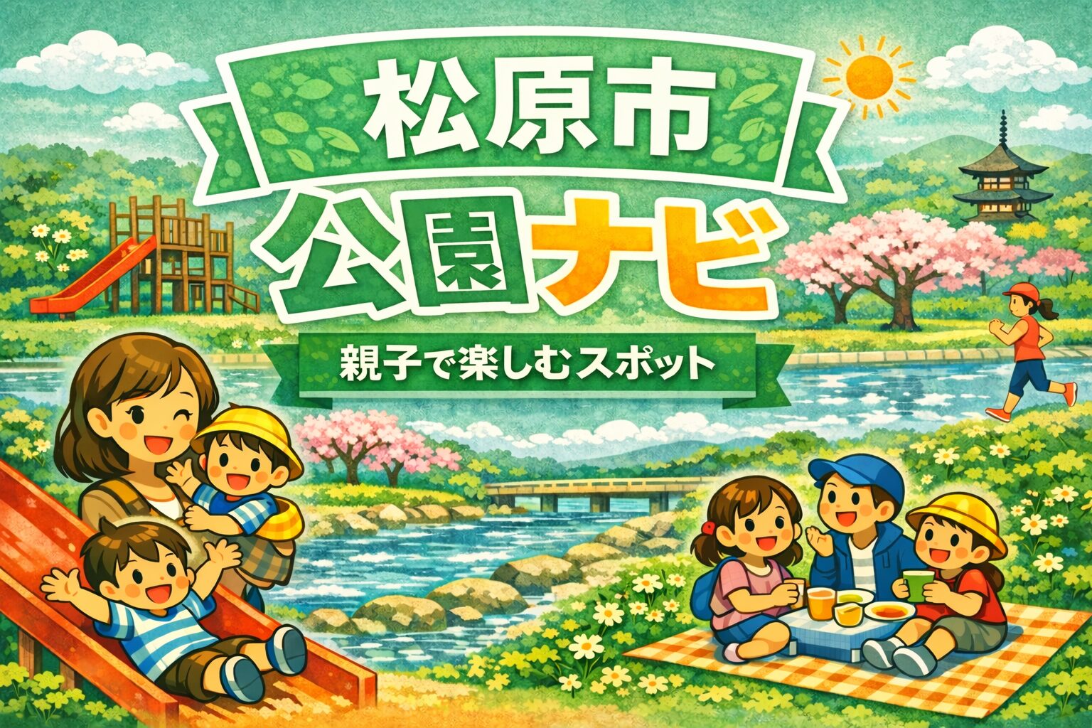 松原市の公園ナビ【決定版】｜駐車場あり・大型遊具・セブンパーク周辺・図書館セットまで網羅