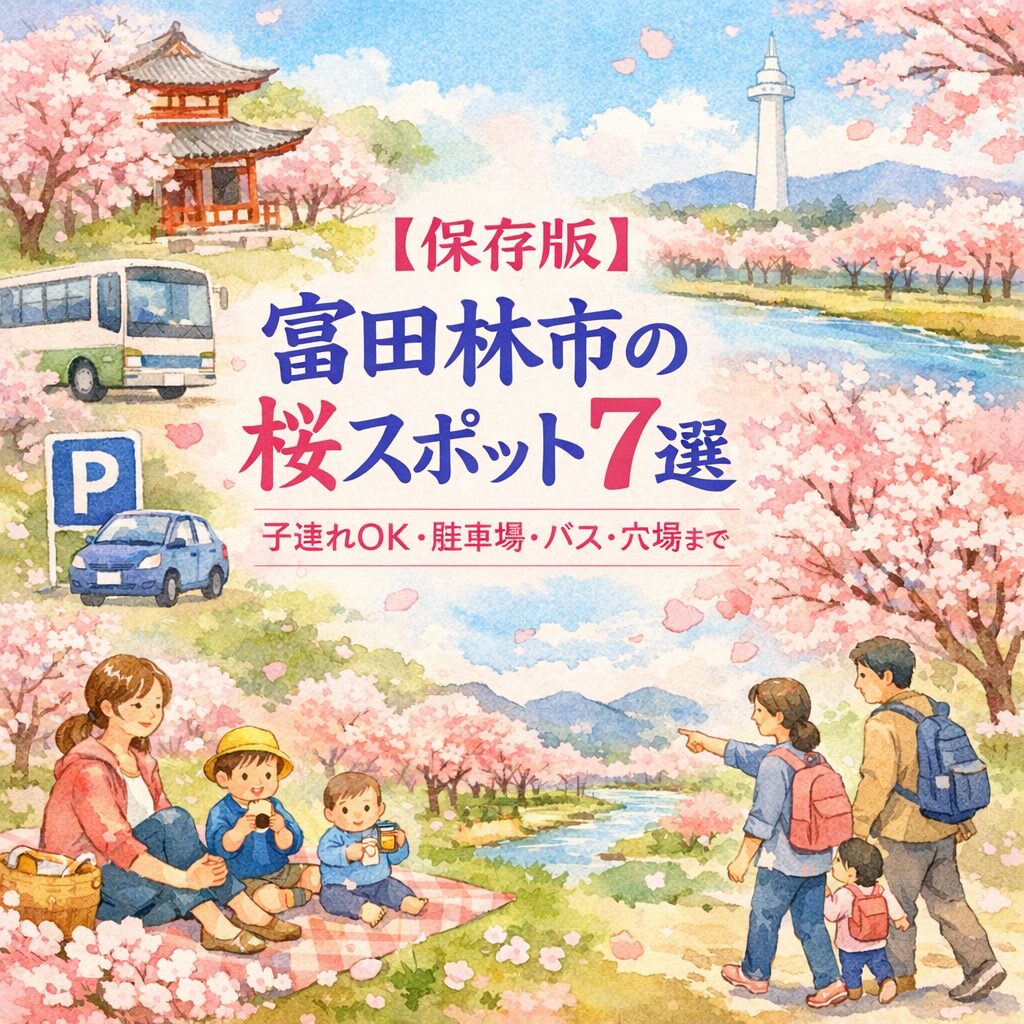 【保存版】富田林市の桜スポット7選｜子連れOK・駐車場・バス・穴場まで