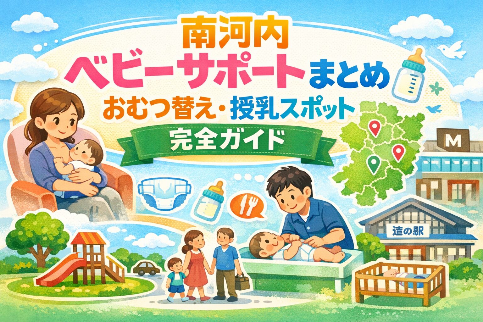 南河内ベビーサポートまとめ|おむつ替え・授乳スポット完全ガイド