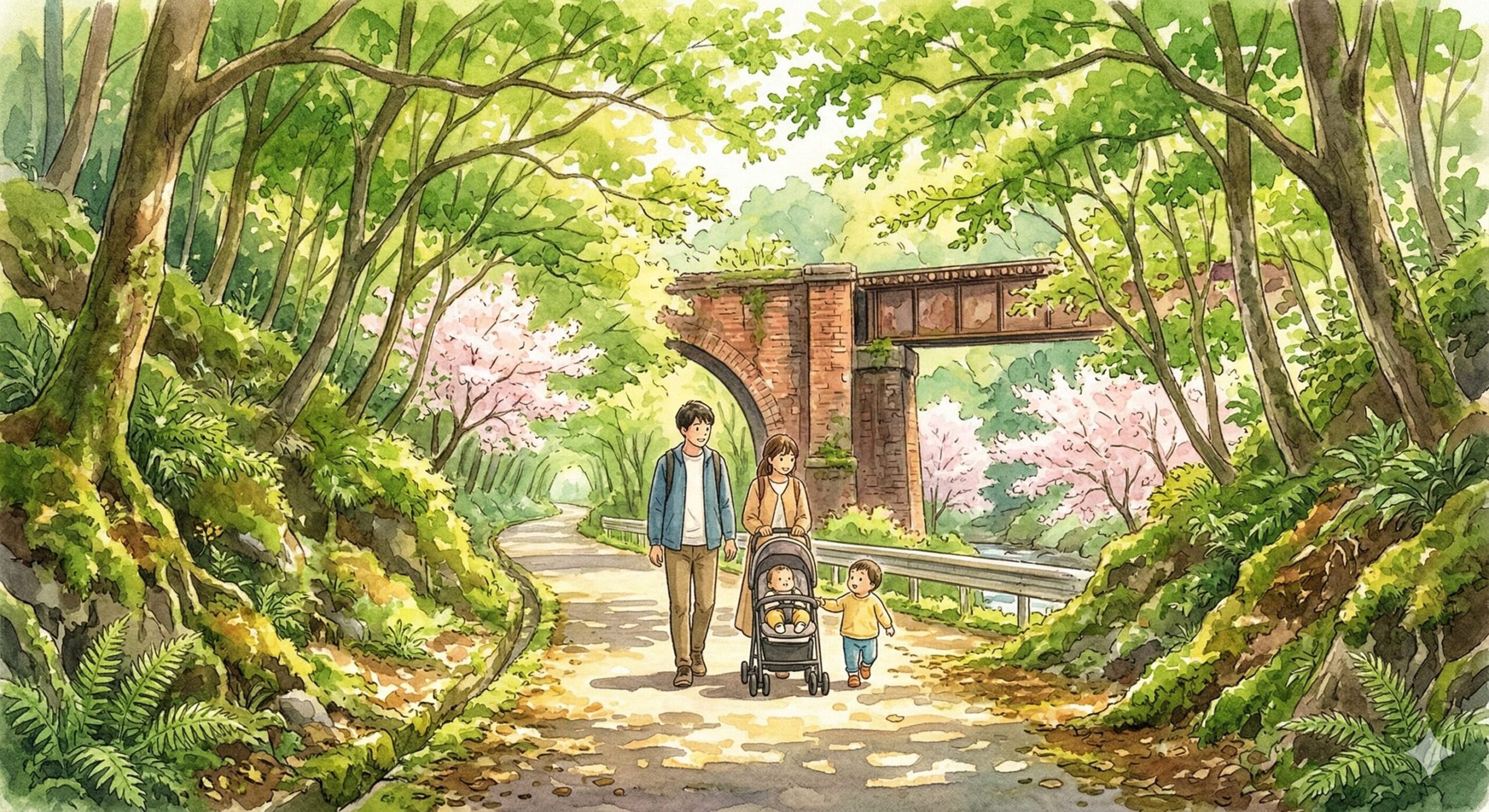 【河内長野】天見・廃線跡(トトロ街道)の歩き方|桜の見どころ・子連れ散歩コース・注意点