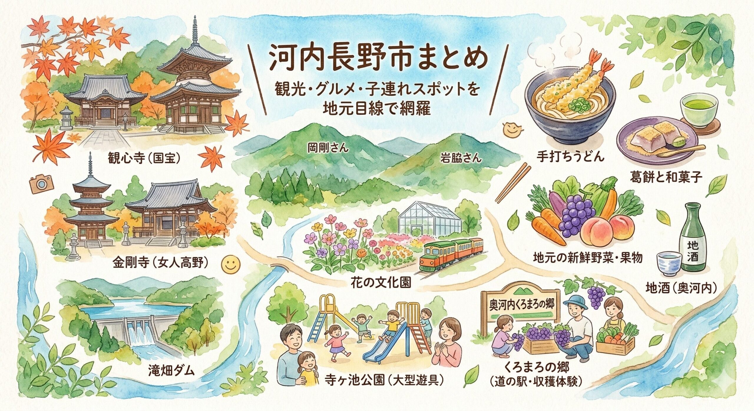 河内長野市まとめ | 観光・グルメ・子連れスポットを地元目線で網羅